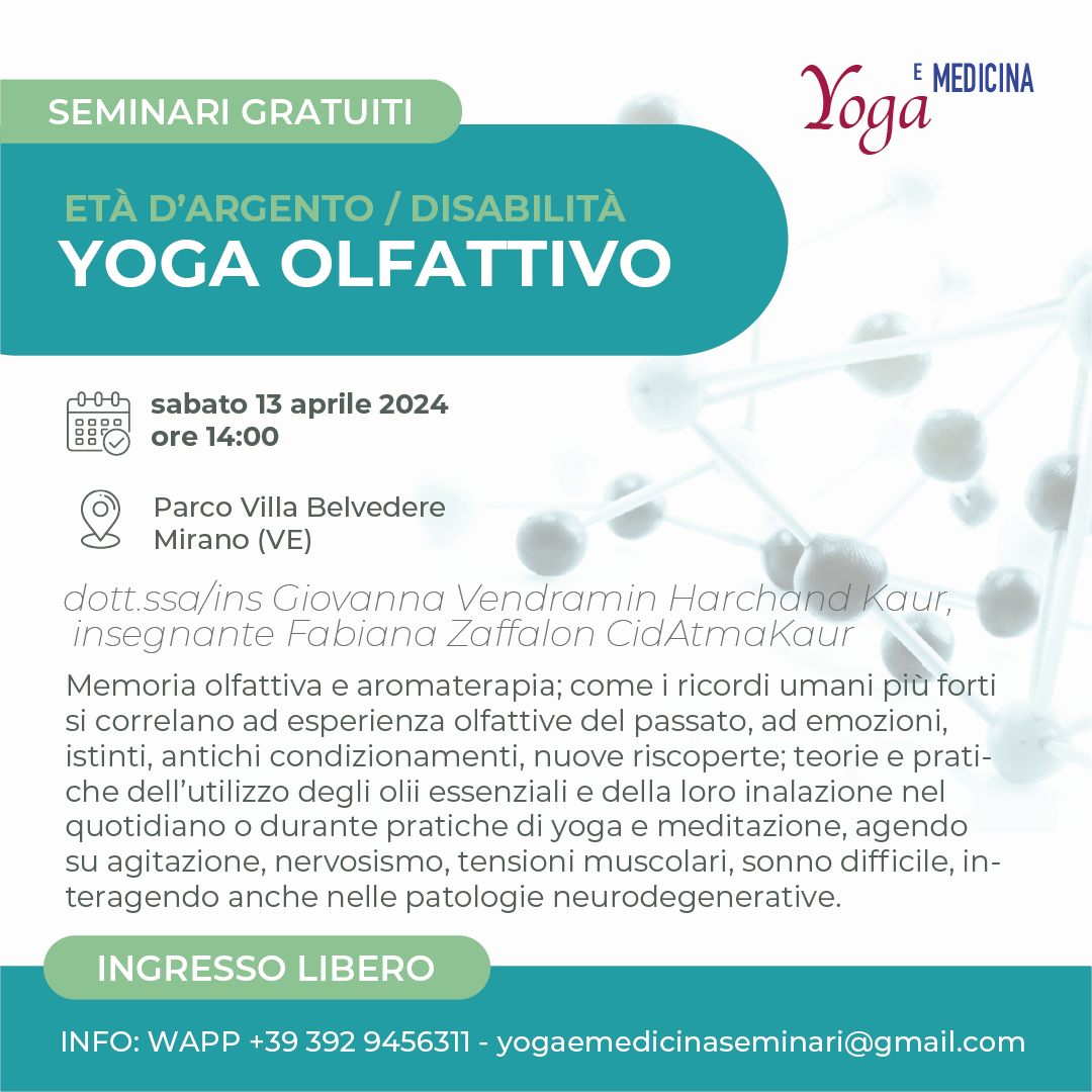 Yoga olfattivo ~ Yoga e medicina